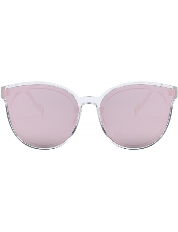 Round Round Sunglasses for Women Vintage Eyewear S8094 - Pink - CA17YGD5AHD $13.32