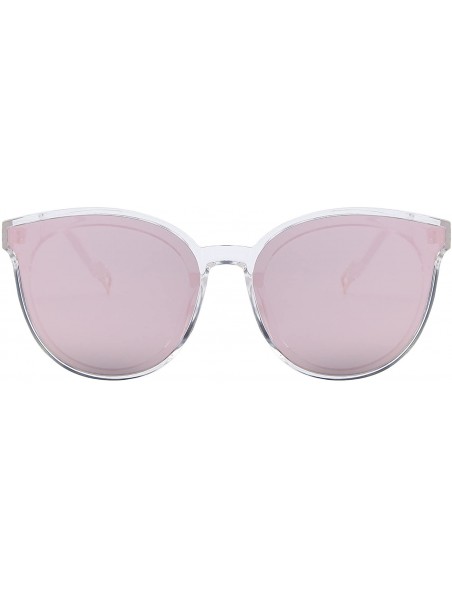 Round Round Sunglasses for Women Vintage Eyewear S8094 - Pink - CA17YGD5AHD $13.32