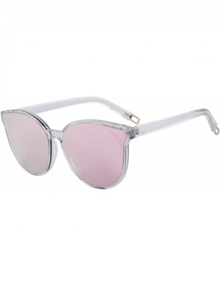 Round Round Sunglasses for Women Vintage Eyewear S8094 - Pink - CA17YGD5AHD $13.32