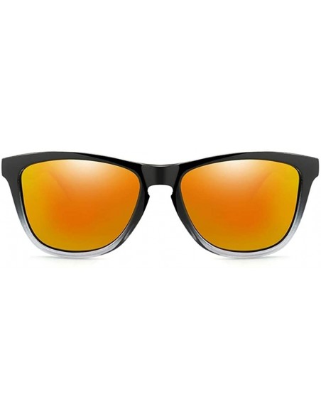 Square Men Women Polarized Sunglasses Classic Square Sun Glasses Male Driving Shades Goggles UV400 - Grey Red Blue - CK199KUG...