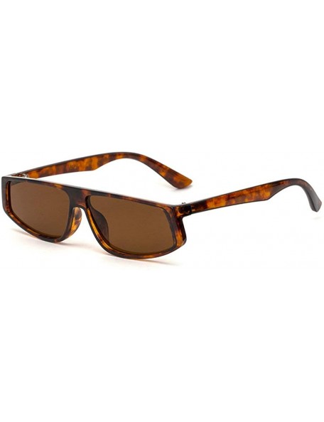 Square Fashion New Small Frame Square Sunglasses Men Women Ultralight Retro Leopard Sun Glasses UV400 - Leopard - CH193UXHR69...