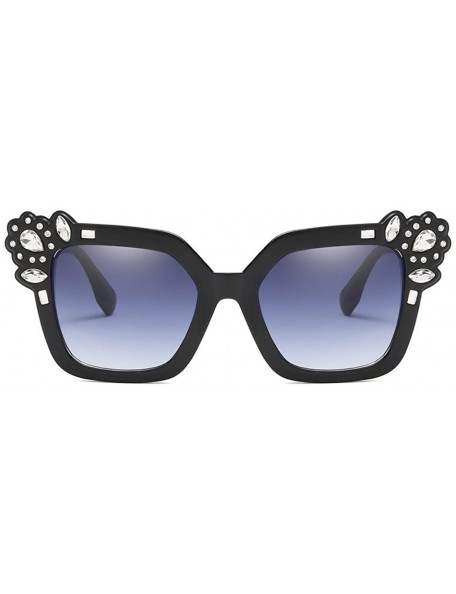 Oversized Sunglasses for Women Oversized Sunglasses Rhinestone Sunglasses Retro Glasses Eyewear Sunglasses for Holiday - CN18...