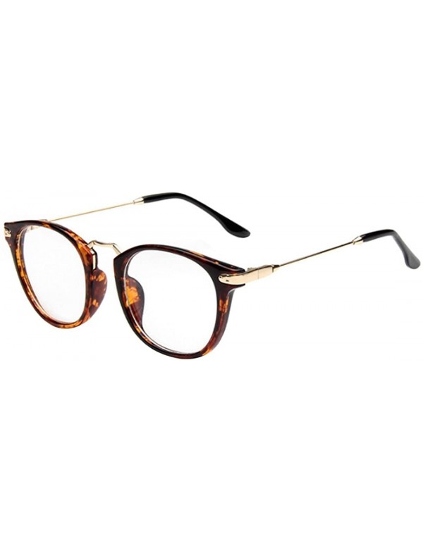 Round Round Myopia Glasses Myopia Glasses Retro Glasses Myopia Protection Eye - Point Brown - CC18EYD7RI4 $19.52