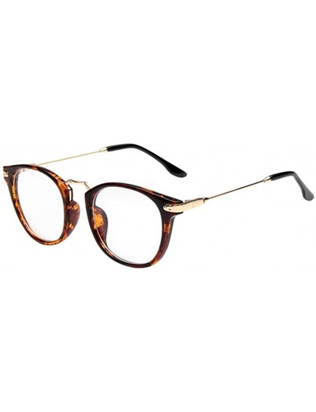 Round Round Myopia Glasses Myopia Glasses Retro Glasses Myopia Protection Eye - Point Brown - CC18EYD7RI4 $19.52