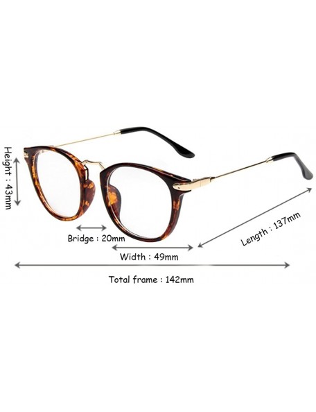 Round Round Myopia Glasses Myopia Glasses Retro Glasses Myopia Protection Eye - Point Brown - CC18EYD7RI4 $19.52