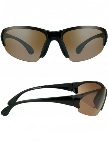 Rimless TR90 Blue Blocker Sunglasses High Definition HD Vision - Jet Black - CC11MMLYL5R $15.92