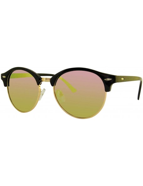 Rimless xc4246 polarized retro half rimless sunglasses man and women - Pink - CS18YLOGE5Y $19.47