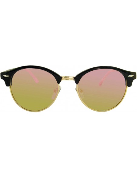 Rimless xc4246 polarized retro half rimless sunglasses man and women - Pink - CS18YLOGE5Y $19.47