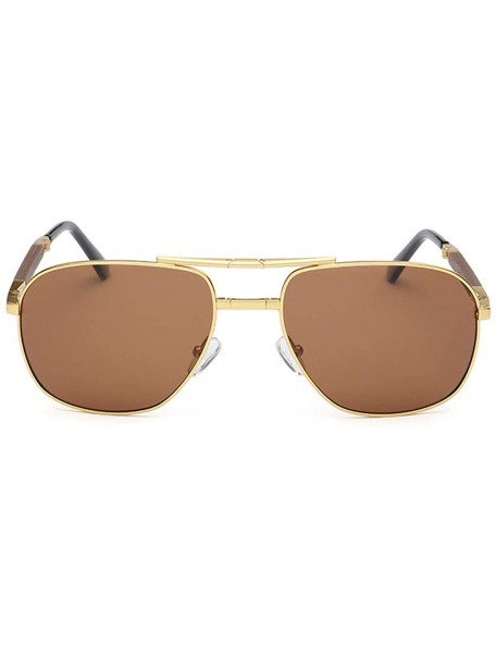 Sport Vintage Retro Oval Sunglasses Ellipse Metal Frame Glasses Trendy Fashion Shades - H (Foldable) - CF18WD66D00 $18.47