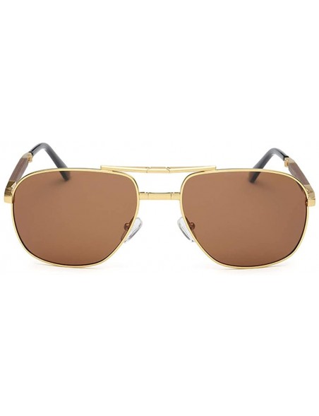 Sport Vintage Retro Oval Sunglasses Ellipse Metal Frame Glasses Trendy Fashion Shades - H (Foldable) - CF18WD66D00 $18.47