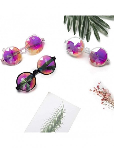 Goggle Festivals Kaleidoscope Glasses for Raves - Goggles Rainbow Prism Diffraction Crystal Lenses - CV18KMXXQZL $9.64