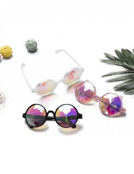 Goggle Festivals Kaleidoscope Glasses for Raves - Goggles Rainbow Prism Diffraction Crystal Lenses - CV18KMXXQZL $9.64