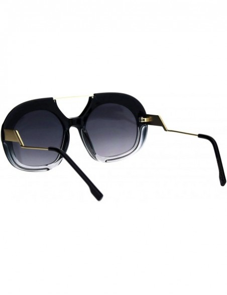 Square Womens Unique Fashion Sunglasses Chic Retro Style Shades UV 400 - Black Clear - CG18OK942LI $10.48