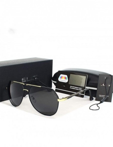 Oversized 100% Polarized Sunglasses Lenses Alloy Frames Color Film Pilots Mirror Y9638 C1 - Y9638 C5 - CE18XE0XOY6 $16.02