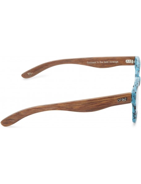 Oval Pledge Wooden Eyeglasses - Turquoise - CH11G5ONCLV $30.47