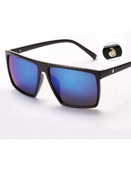 Rimless Retro Frame Square Male Sunglasses Men All Black Oversized Big Sun Glasses for Women Sun Glasses - Skull 8921 C3 - CT...