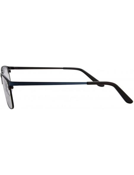 Rectangular Women/Men Photochromic Transition Sunglasses Myopia Glasses-BSJS9014 - C1- Black&blue - CK18E674SAZ $19.40