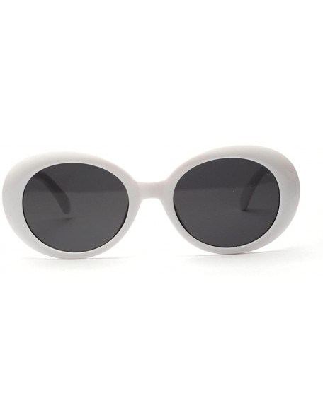 Round Fashion Men Womens Retro Vintage Round Frame UV Glasses Sunglasses - White - CE18OD63GM4 $7.59