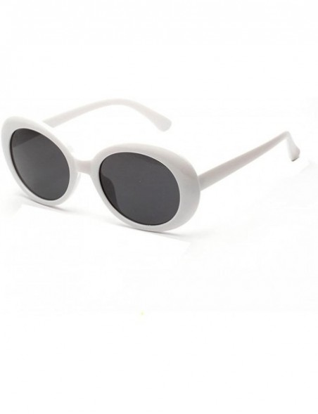 Round Fashion Men Womens Retro Vintage Round Frame UV Glasses Sunglasses - White - CE18OD63GM4 $7.59