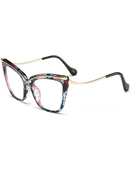 Oversized Transparent Clear Lens Fashion Oversized Women Sunglasses Cat Brand Design 2017 - Mixed Frame - CB1895XS8SH $12.98