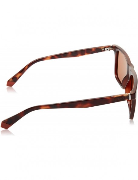 Rectangular SUNGLASSES PLD 6110 S L9G HE HAVANA BROWN POLARIZED LENSES - CX194NO8OYM $38.74