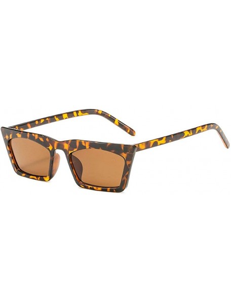 Rectangular 2019 Trend Vintage Small frame Retro Cat Sun Glasses Fashion Women Rectangular Skinny Sunglasses - CL18N0G4Q9G $1...