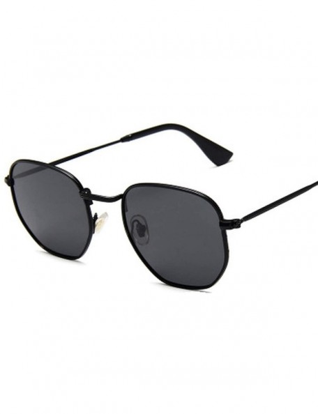Shield New Retro Classic Small Polygon Polarized Sunglasses Men Sun Glasses Women Vintage Metal Frame Eyewear UV400 - 9 - CL1...