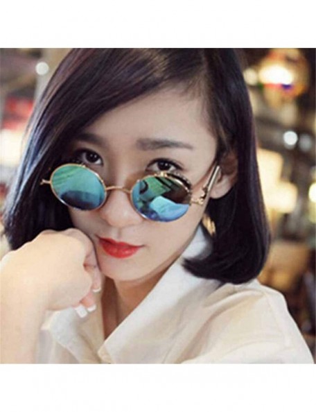 Round Round Steampunk Sunglasses Men Women Luxury Eyewear Mirror Punk Sun Glasses Vintage Female Male Eyeglasses Punk - C618W...