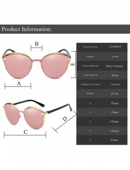 Oversized Luxury Brand Cateye Polarized Sunglasses Women Vintage designer Cat Eye Ladies Sun Glasses - N0.4 Gold Purple - CA1...