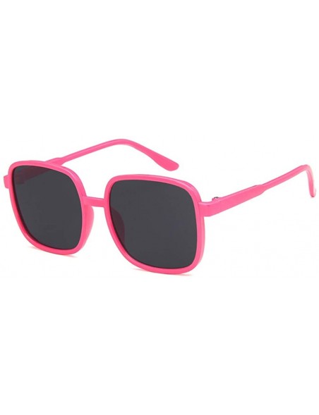 Square Unisex Sunglasses Fashion Bright Black Grey Drive Holiday Square Non-Polarized UV400 - Pink Grey - C518RLYE86N $8.63