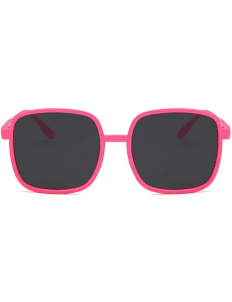 Square Unisex Sunglasses Fashion Bright Black Grey Drive Holiday Square Non-Polarized UV400 - Pink Grey - C518RLYE86N $8.63