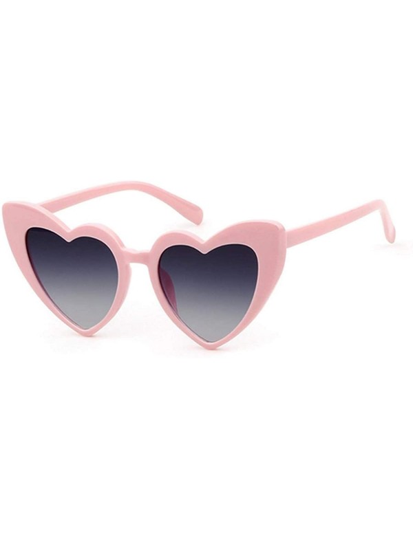 Oversized Vintage Heart Shape Sunglasses for Women - Clout Goggles Retro Love UV400 Eye Glasses Kurt Cobain - C118I0TSLQX $11.28