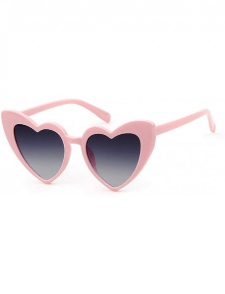 Oversized Vintage Heart Shape Sunglasses for Women - Clout Goggles Retro Love UV400 Eye Glasses Kurt Cobain - C118I0TSLQX $11.28