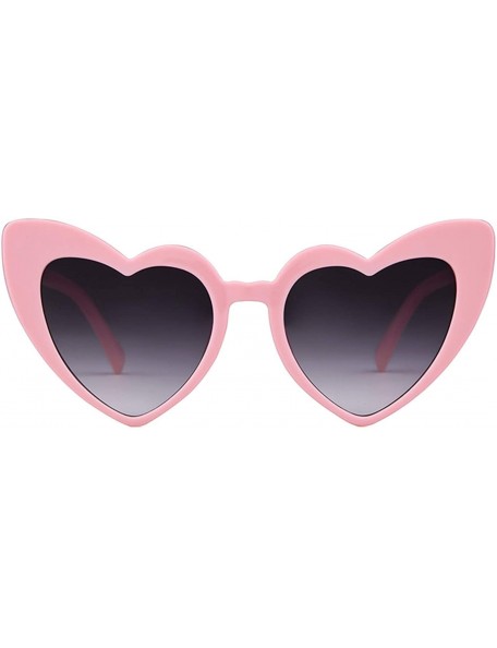 Oversized Vintage Heart Shape Sunglasses for Women - Clout Goggles Retro Love UV400 Eye Glasses Kurt Cobain - C118I0TSLQX $11.28