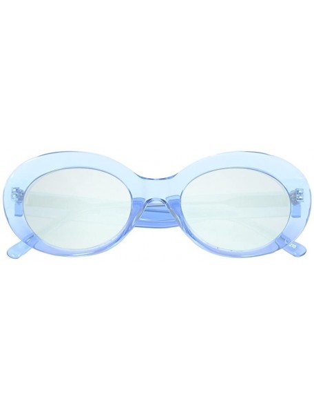 Oval Dara Darling" Oval Sunglasses HK7210 For Women - Diff Vision DV-39 UV400 Protection - Vodka and Blue - CK18808T437 $27.87