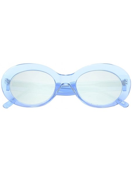 Oval Dara Darling" Oval Sunglasses HK7210 For Women - Diff Vision DV-39 UV400 Protection - Vodka and Blue - CK18808T437 $27.87