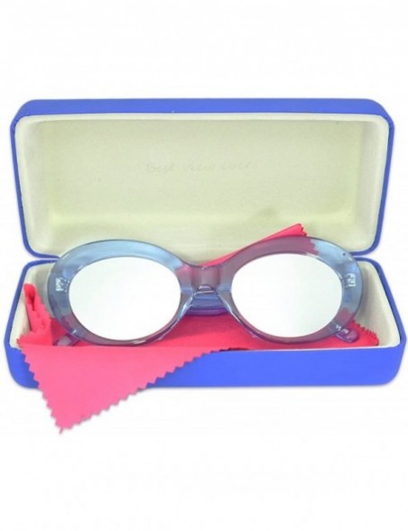 Oval Dara Darling" Oval Sunglasses HK7210 For Women - Diff Vision DV-39 UV400 Protection - Vodka and Blue - CK18808T437 $27.87