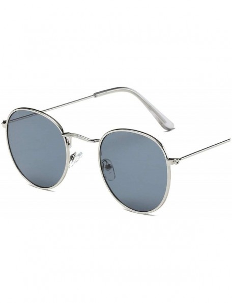 Square Classic Metal Women's Sunglasses Summer UV Protection Black Frame Fashion Adult Eyeglasses - 2silver-black - C6197Y72H...