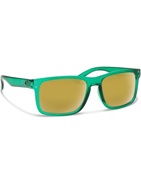 Sport Clyde Sunglasses - Green / Gold Mirror - CK18QA05IO5 $42.02