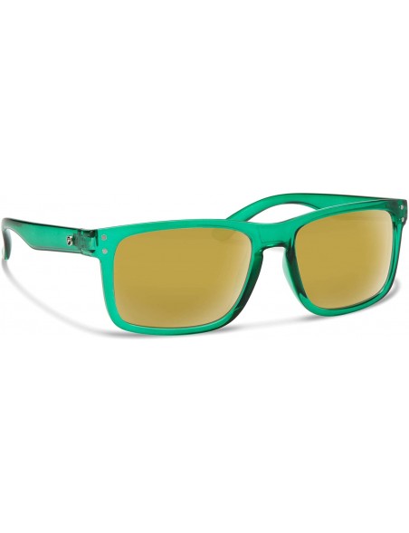 Sport Clyde Sunglasses - Green / Gold Mirror - CK18QA05IO5 $16.31
