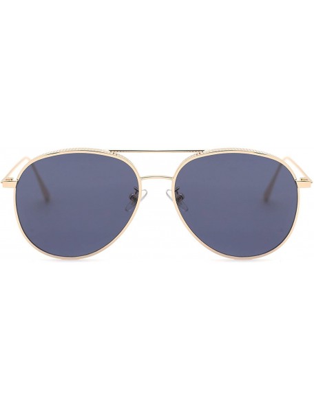 Aviator Classic Metallic Pilot Sunglasses for Men - B - CV182AQSQD3 $21.17