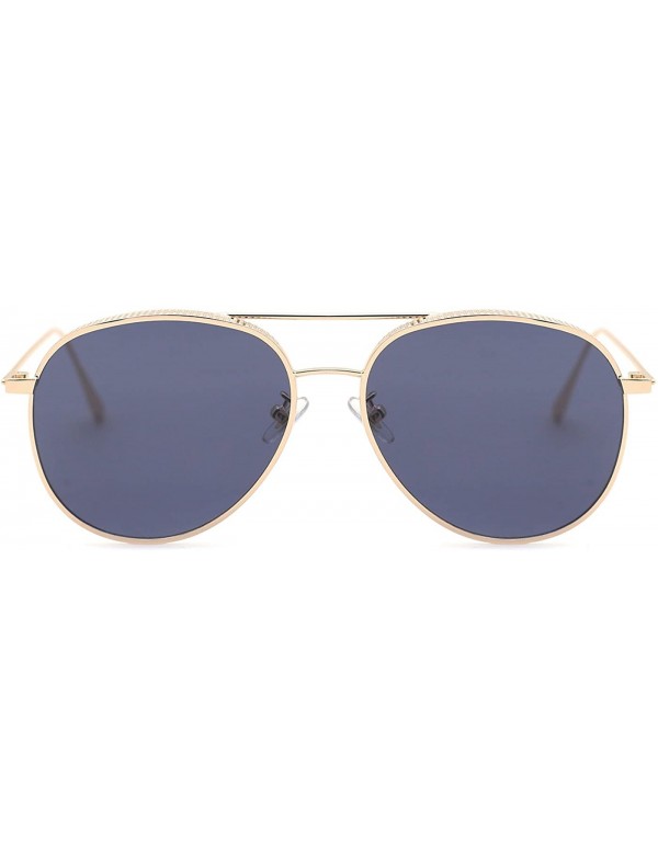 Aviator Classic Metallic Pilot Sunglasses for Men - B - CV182AQSQD3 $21.17