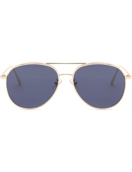 Aviator Classic Metallic Pilot Sunglasses for Men - B - CV182AQSQD3 $21.17