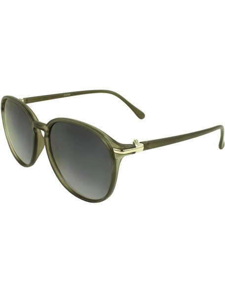 Oval TU9377 Retro Oval Fashion Sunglasses - Grey - CK11DN2BXKZ $9.28