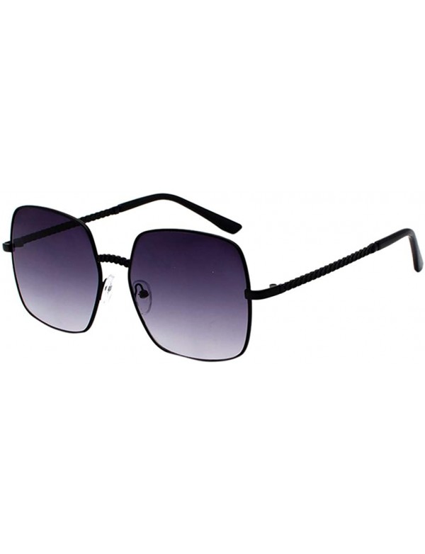 Goggle Polarized Sunglasses for Women Mirrored Lens Fashion Goggle Eyewear (Purple) - CZ196ID3OZO $9.20