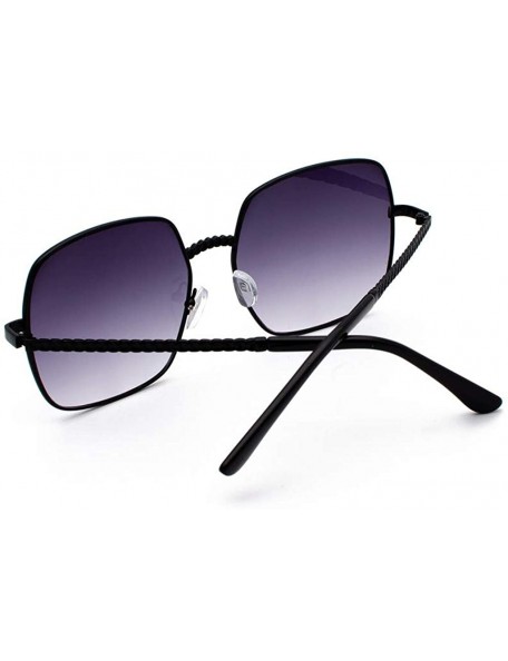 Goggle Polarized Sunglasses for Women Mirrored Lens Fashion Goggle Eyewear (Purple) - CZ196ID3OZO $9.20