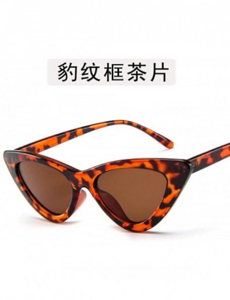 Aviator 2019 New Fashion Cute Sexy Ladies Cat Retro Sunglasses Women Vintage Black Grey - Clear Brown - C118YKUR3RW $9.87