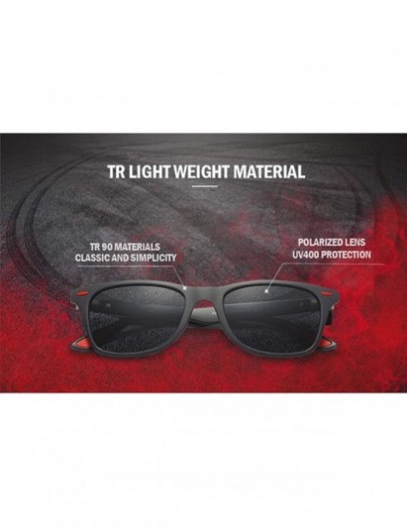 Sport Classic 100% UV400 Protection HD Polarized Lens Sunglasses for Men Women 2 Pack CS-F4195 - CS18ZLKCUEU $31.59