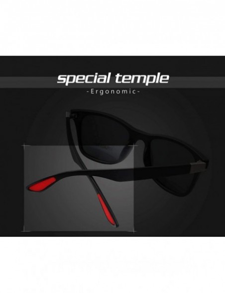 Sport Classic 100% UV400 Protection HD Polarized Lens Sunglasses for Men Women 2 Pack CS-F4195 - CS18ZLKCUEU $31.59