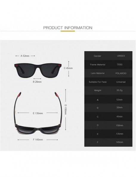 Sport Classic 100% UV400 Protection HD Polarized Lens Sunglasses for Men Women 2 Pack CS-F4195 - CS18ZLKCUEU $16.61